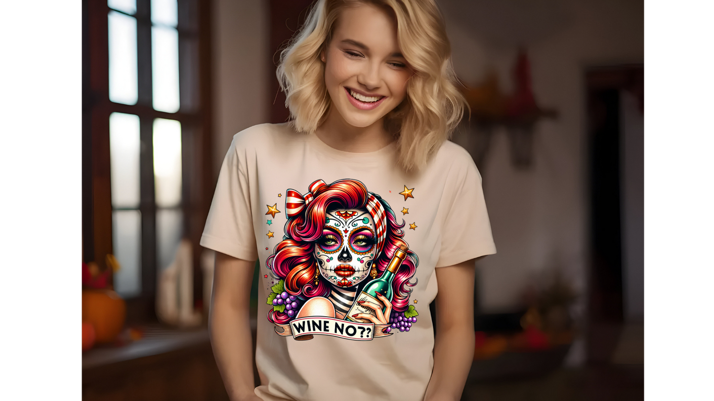 WINE NOT SUGAR SKULL