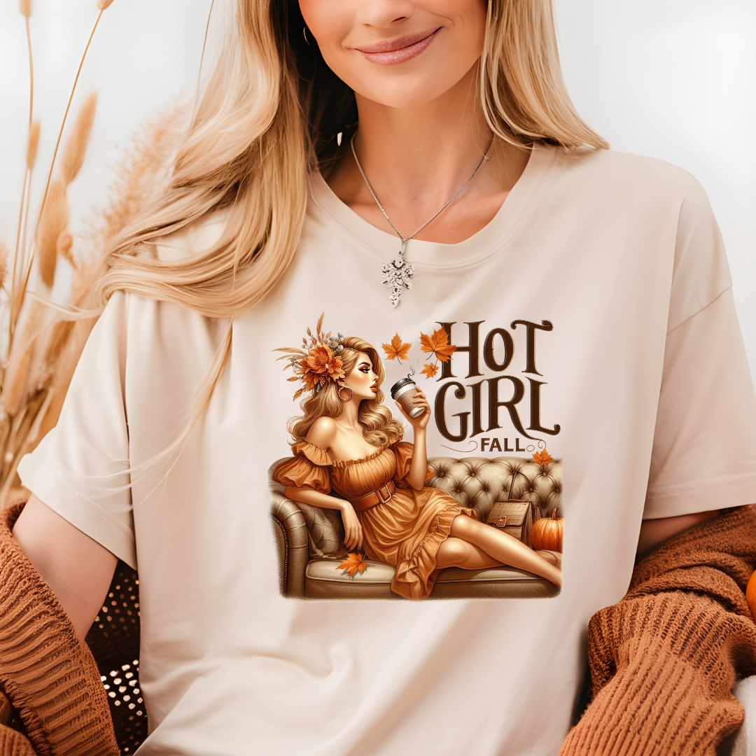 HOT GIRL FALL PINUP