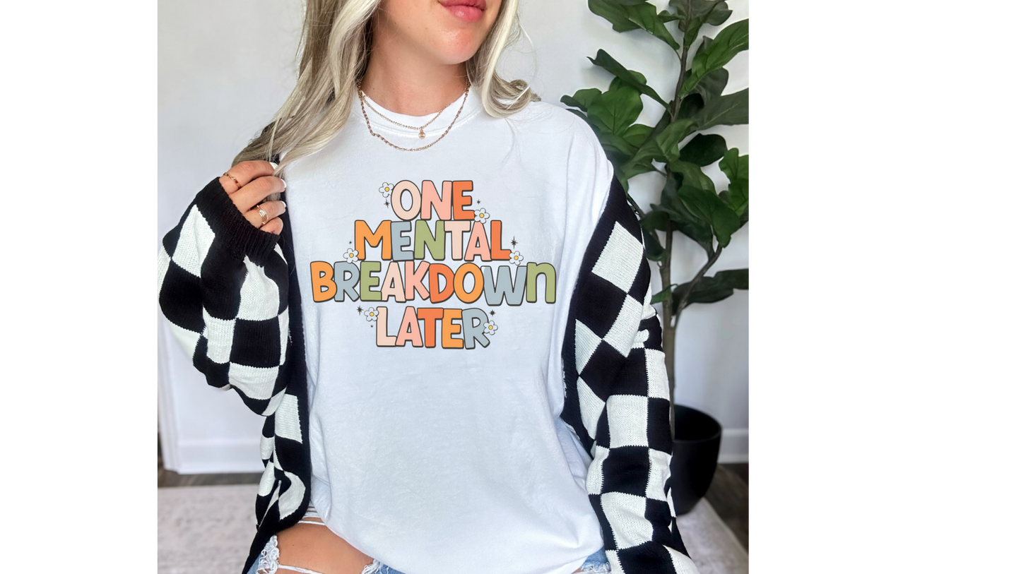 ONE MENTAL BREAKDOWN LATER