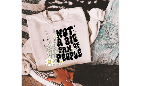 NOT A BIG FAN OF PEOPLE