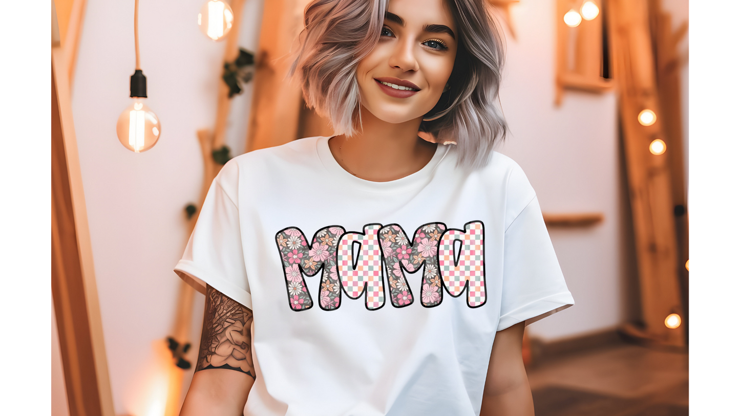 FLORAL CHECKERED MAMA