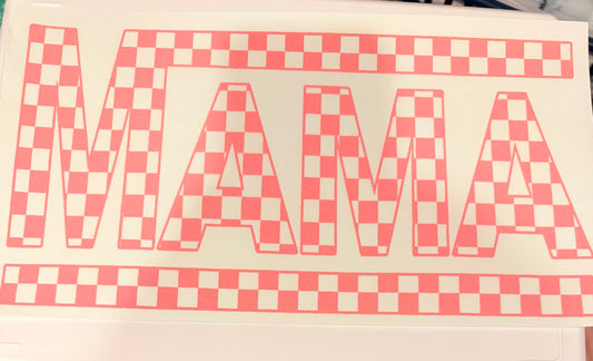 Pink checker mama