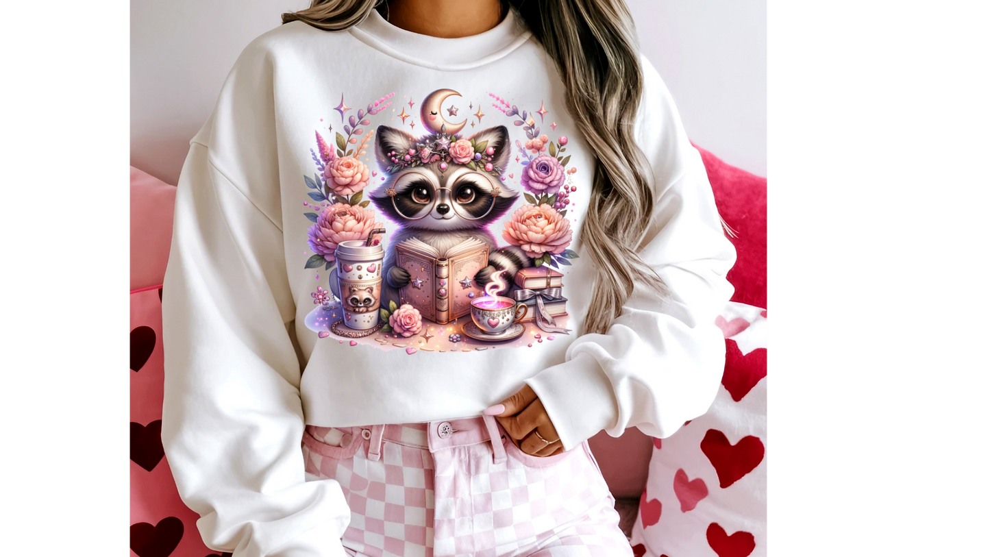 FLORAL BOOK RACCOON