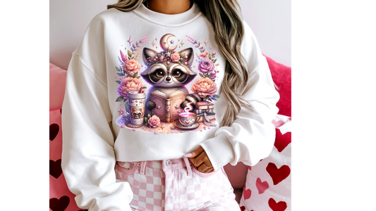 FLORAL BOOK RACCOON
