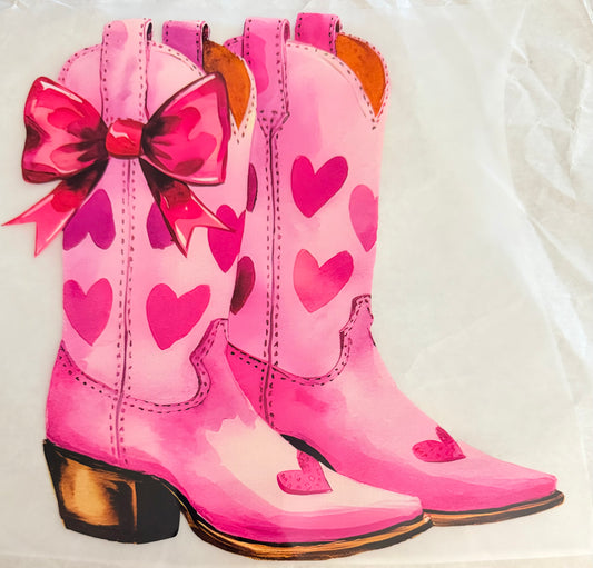Pink cowgirl boots