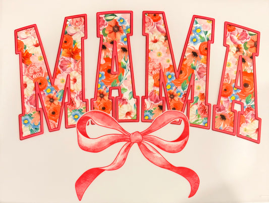 Floral bow mama