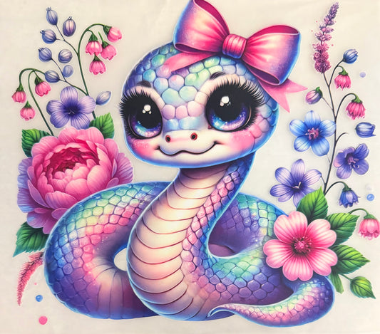 Cute pink snake