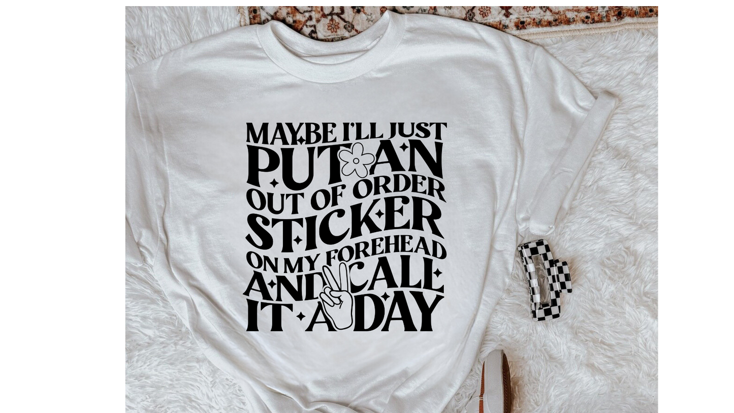 OUT OF ORDER STICKER