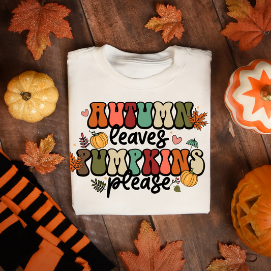 AUTUMN LEAVES PUMPKINS PLEASE