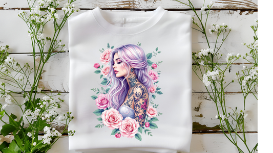 TATTOOED FLORAL GIRL
