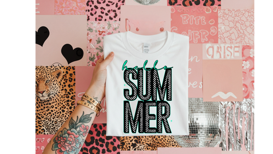 HELLO SUMMER CHECKERED