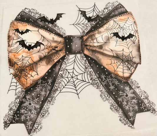 Cream lace bow