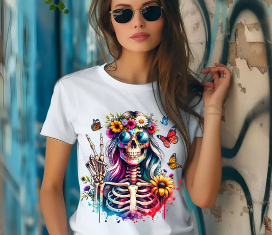 FLORAL HIPPIE SKELLY
