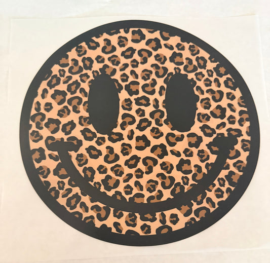 Brown leopard smiley
