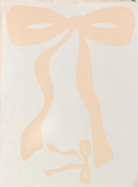 Cream bow w/ pocket