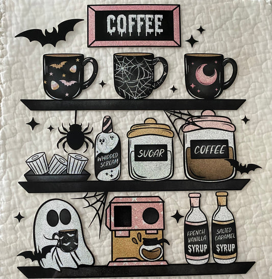 Halloween coffee shop