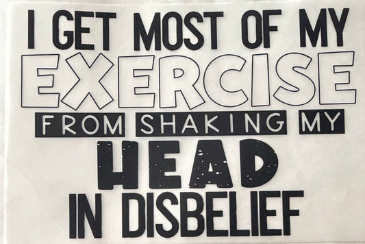 Exercise shaking my head