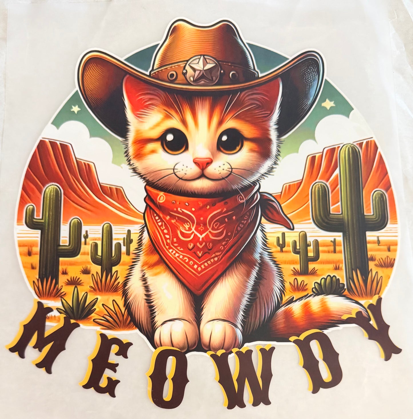 Western meowdy cat