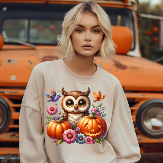 FALL FLORAL OWL