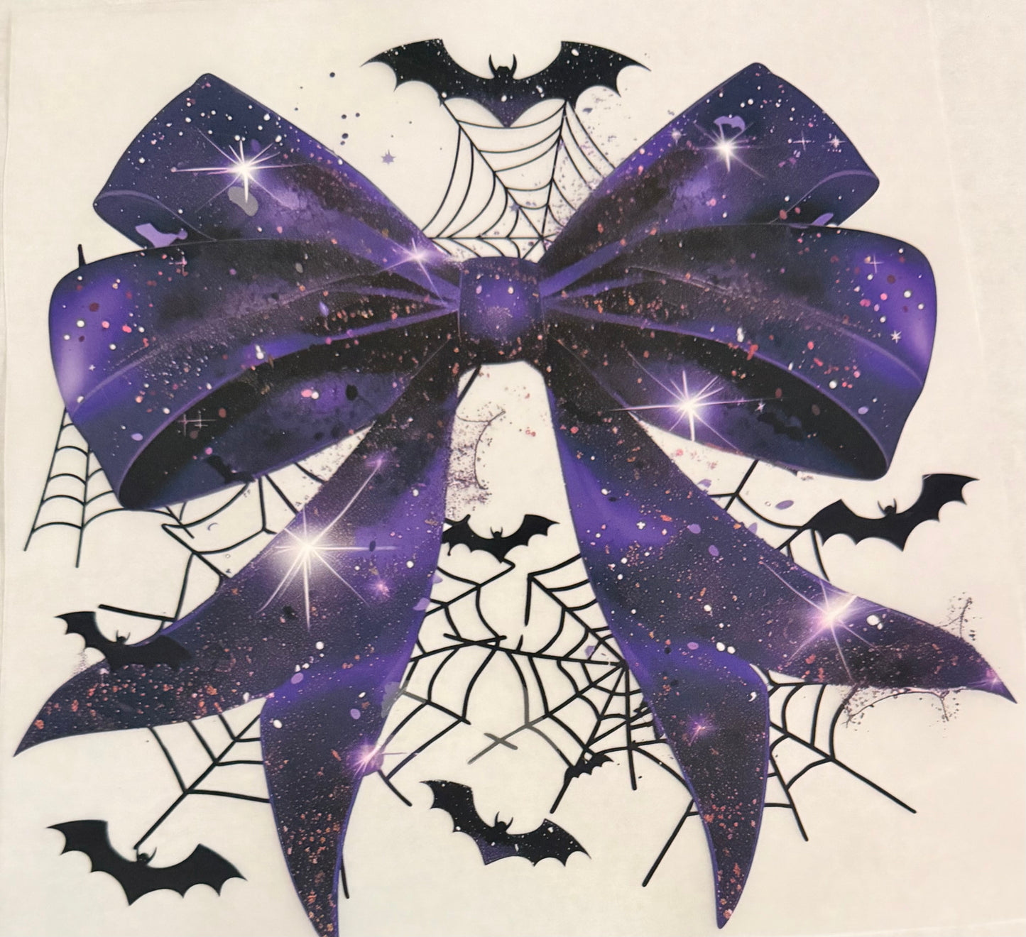 Purple double bow