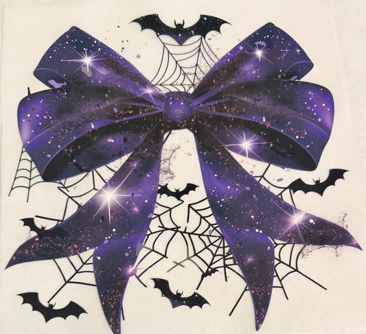 Purple double bow