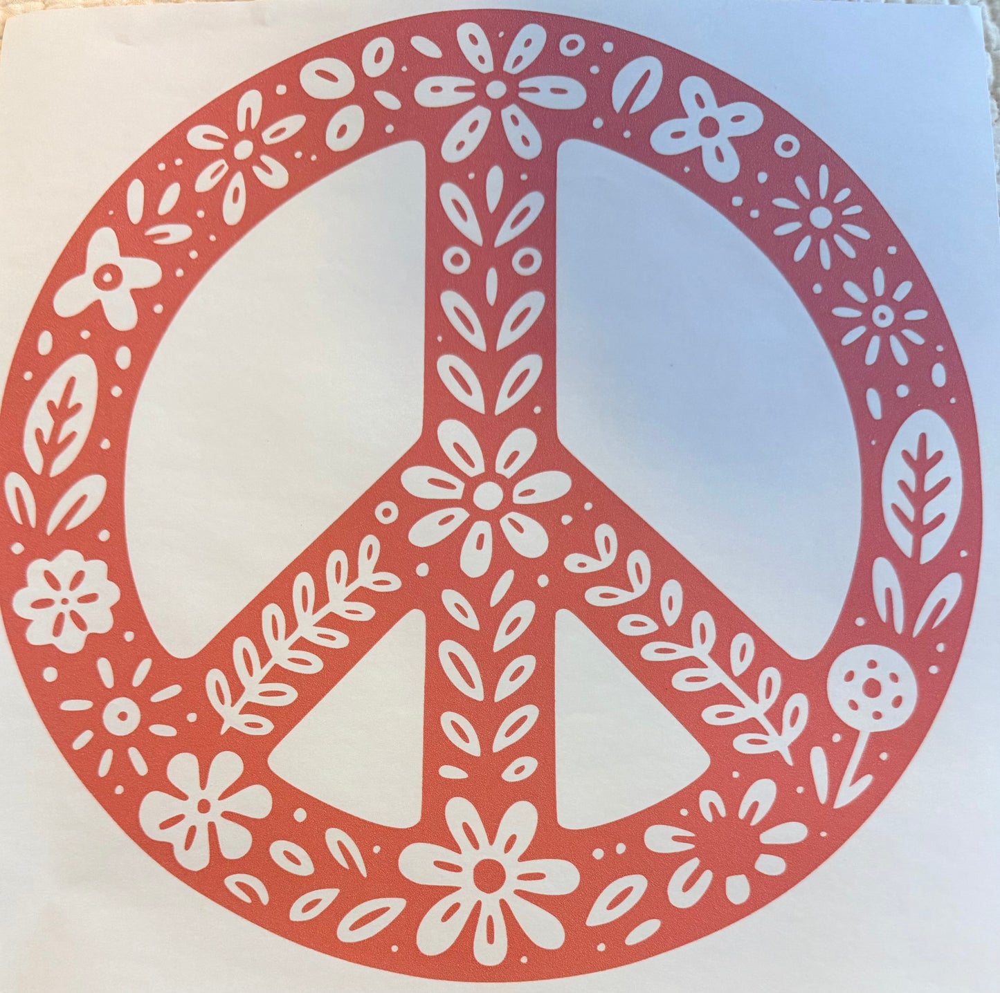 Rose gold peace