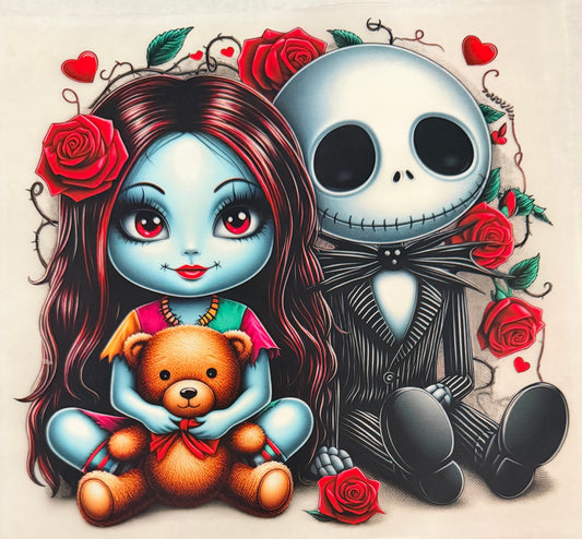Jack and Sally dolls
