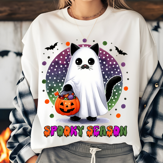 SPOOKY SEASON GHOST CAT