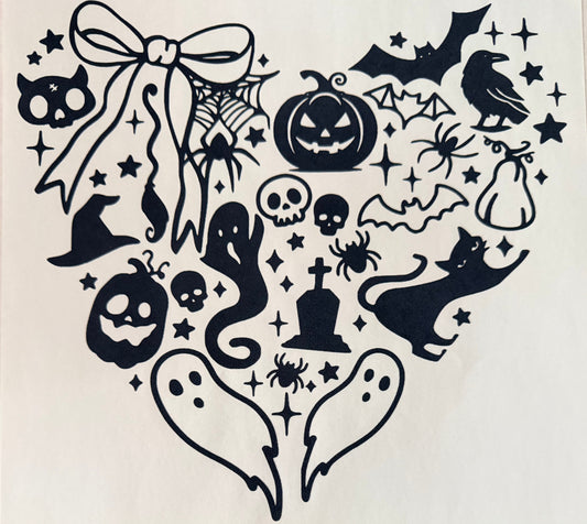 Halloween symbols heart