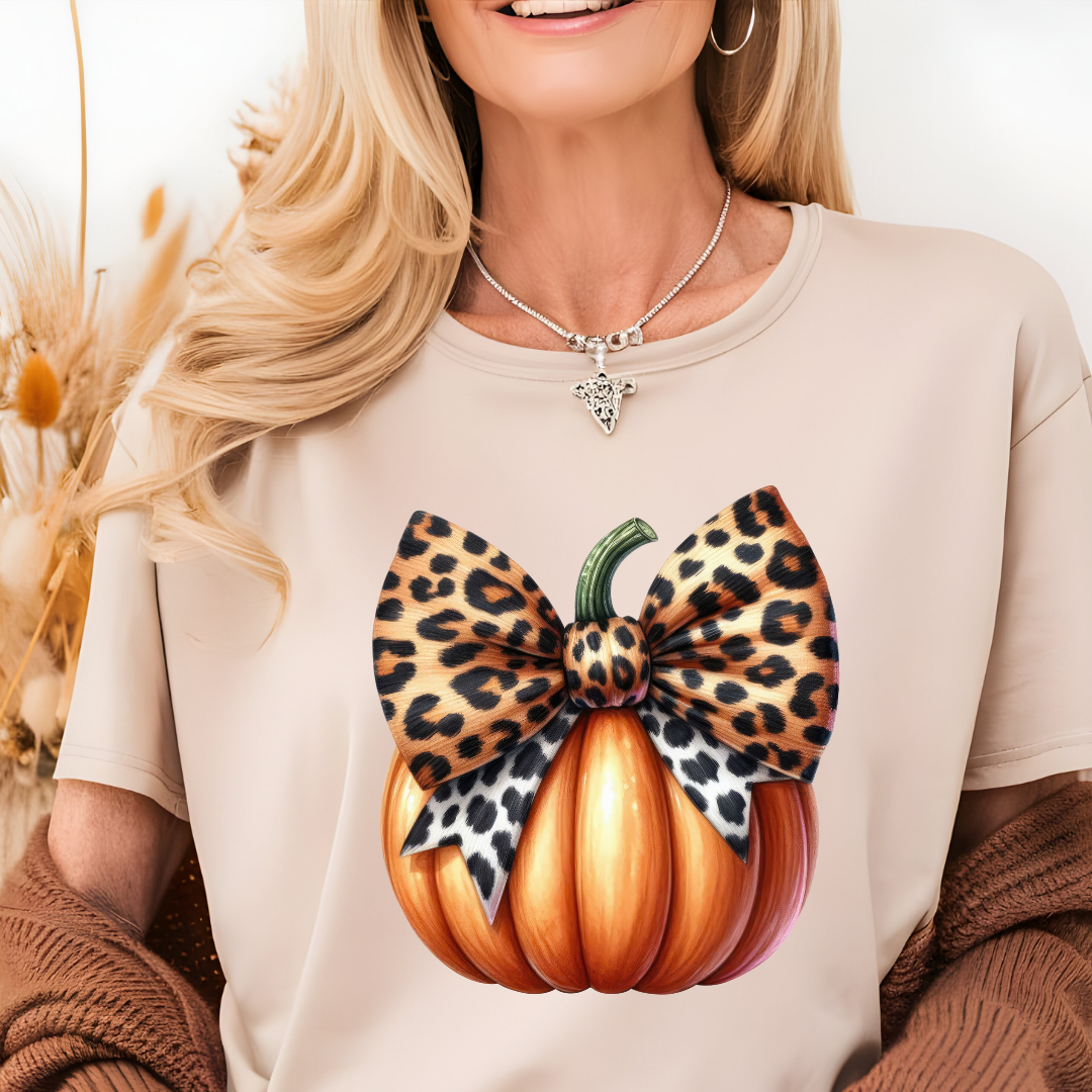 LEOPARD BOW PUMPKIN