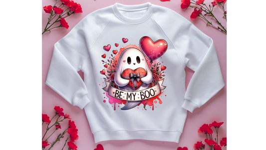 BE MY BOO VALENTINES GHOST