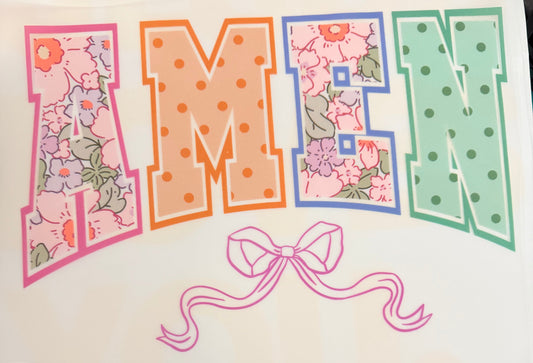 Pastels amen bow