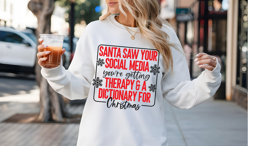 SANTA SAW YOUR SOCIAL MEDIA