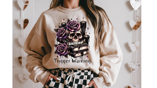 TRIGGER WARNING BOOK STACK