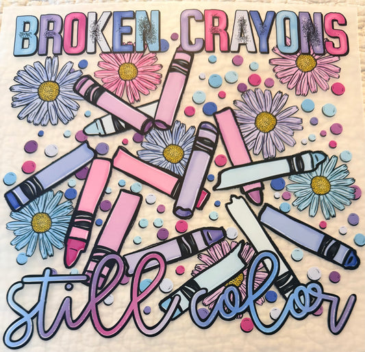 Broken crayons color