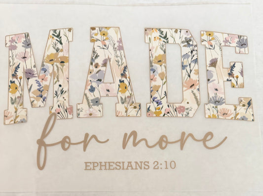 Made for more cream floral