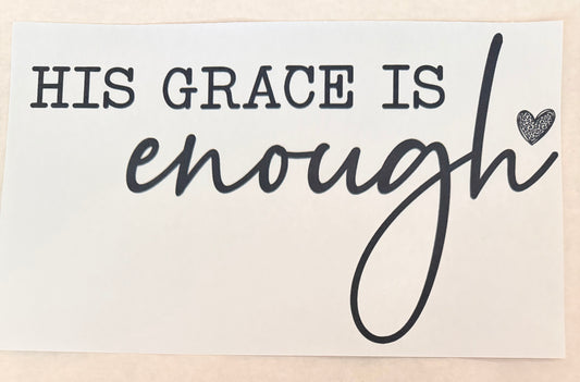 His grace is enough