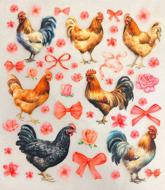 Chickens and bows