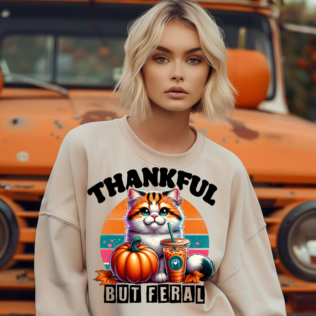 THANKFUL BUT FERAL CAT