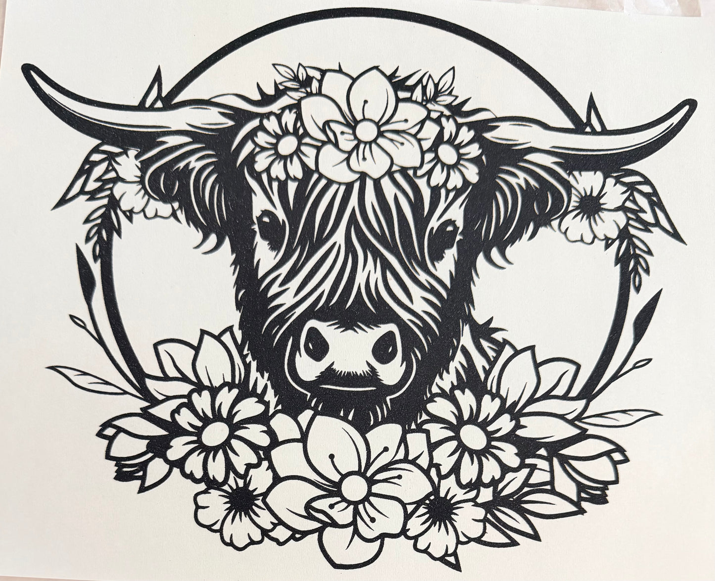 Flower cow