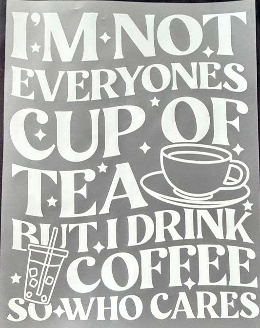 But I drink coffee