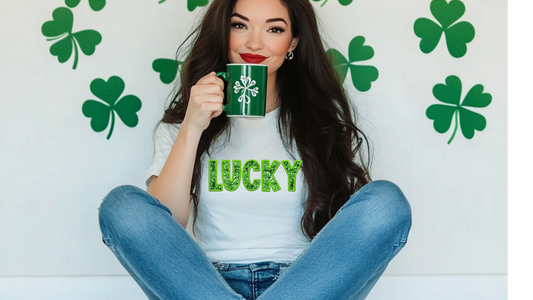 FAUX GLITTER LUCKY