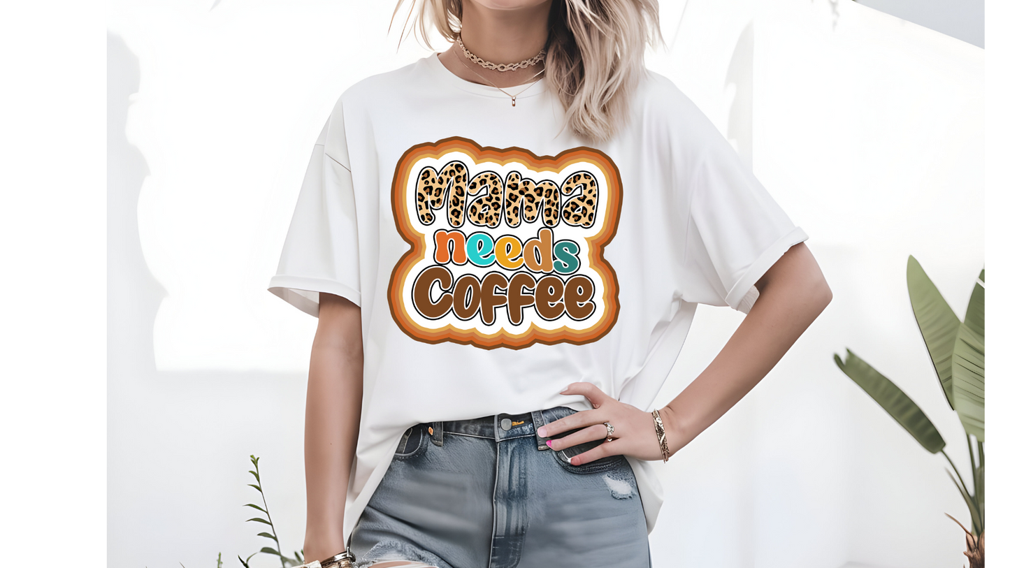 MAMA NEEDS COFFEE LEOPARD