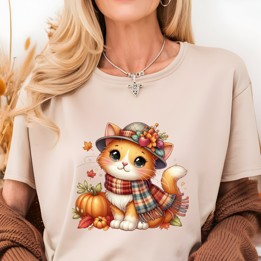 CUTE FALL KITTY