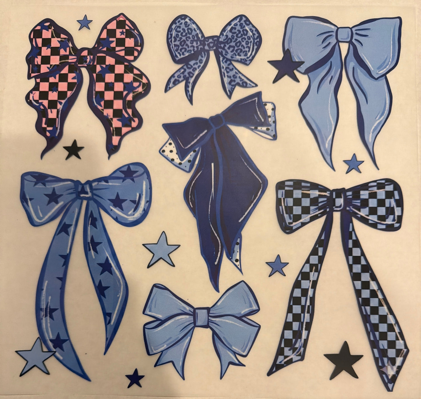 Blue bows