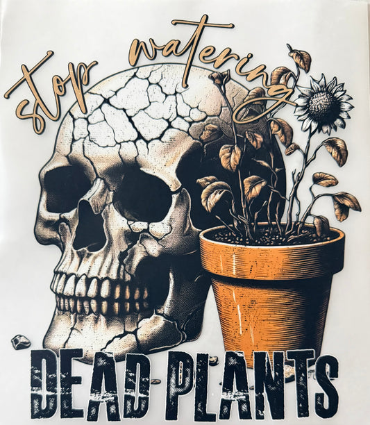 Stop watering dead plants
