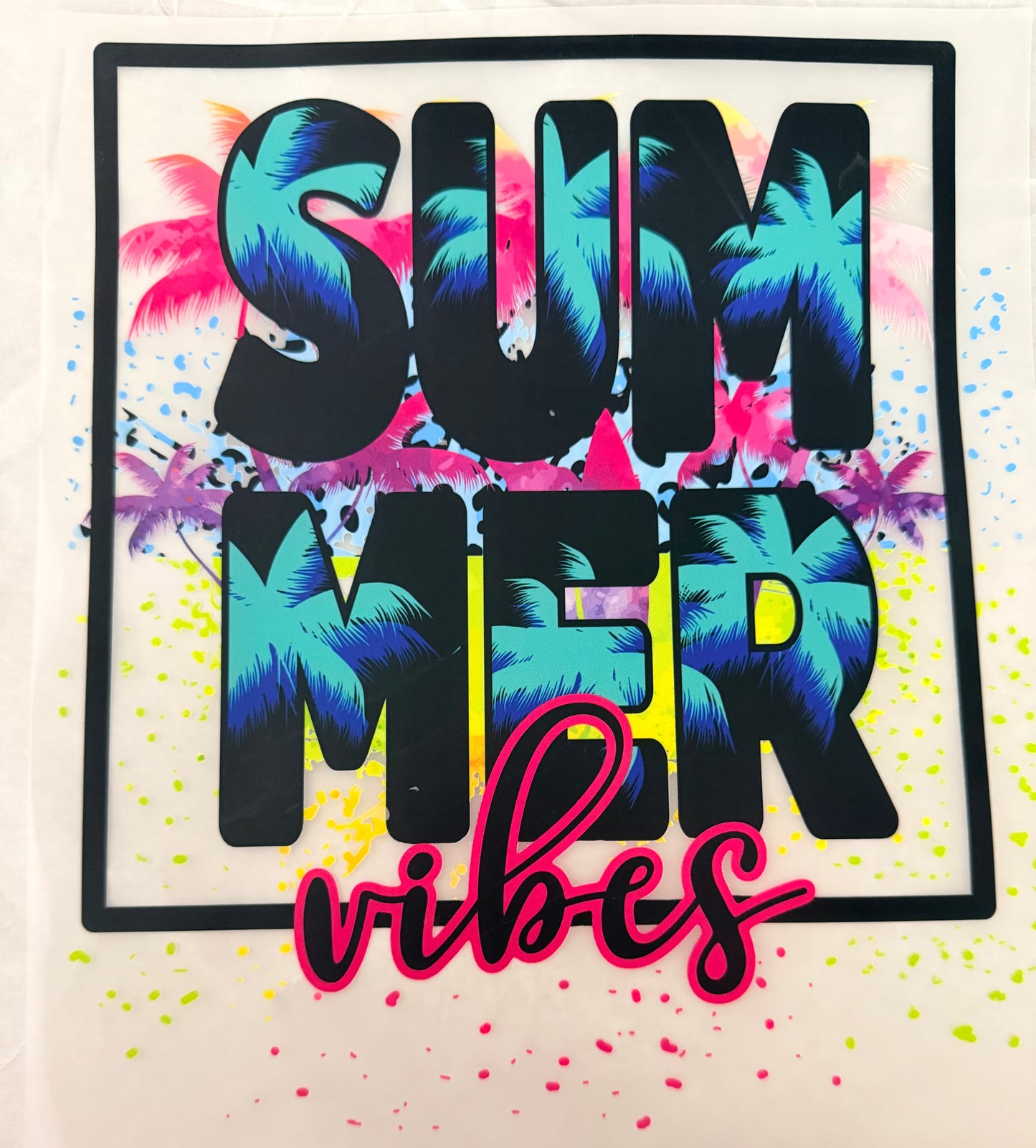 Summer vibes neon
