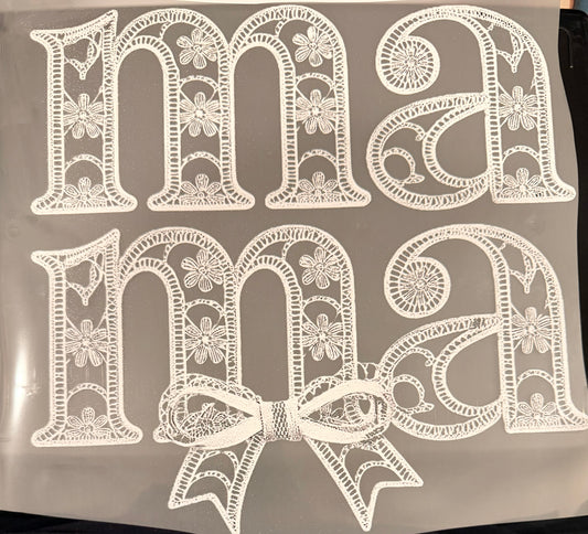 Lace mama bow