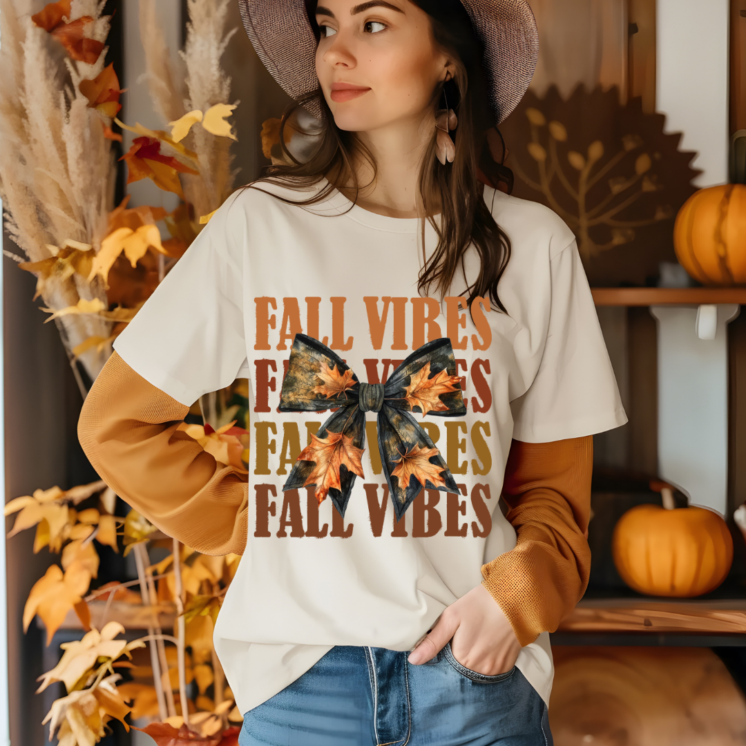 FALL VIBES CAMO BOW