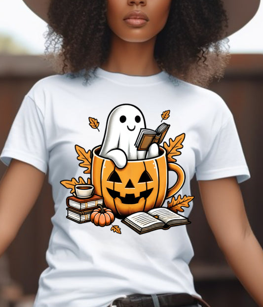 READING PUMPKIN CUP GHOST